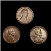 Image 1 : (3) Wheat Cents (1917-D, 1917-S, 1918-S) CLOSELY U