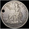 Image 1 : 1877 Silver Trade Dollar NICELY CIRCULATED