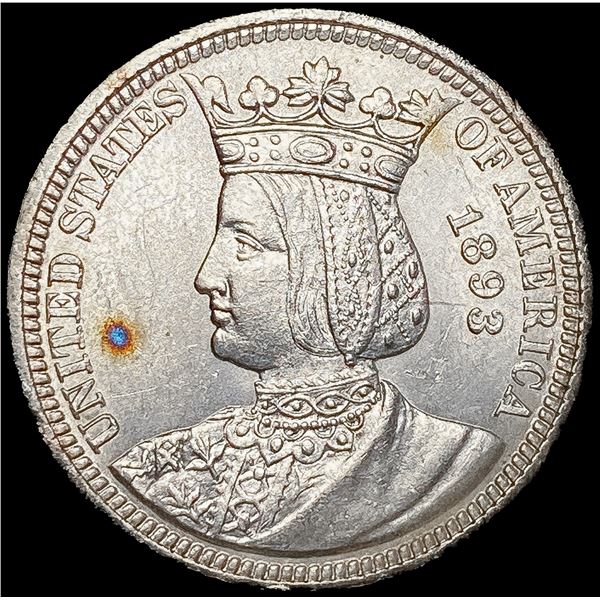 1893 Isabella Silver Quarter UNCIRCULATED