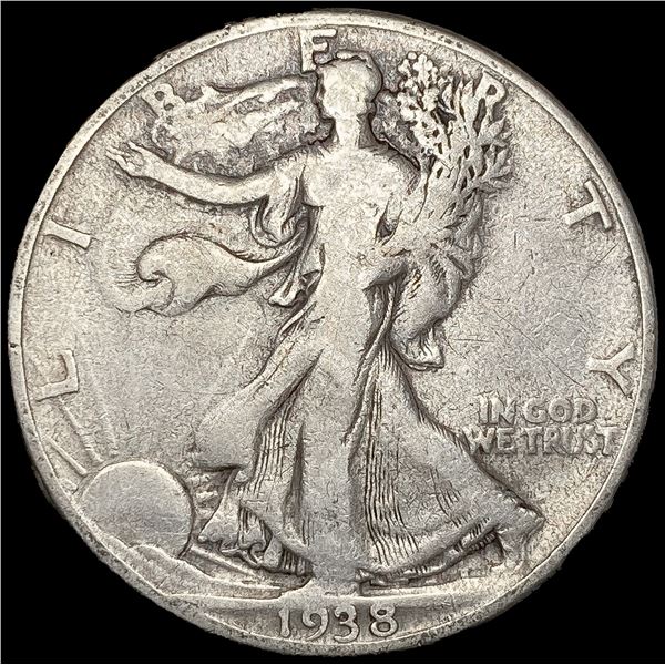 1938-D Walking Liberty Half Dollar NICELY CIRCULAT