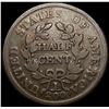 Image 2 : 1804 Cr 4 Stems Draped Bust Half Cent NICELY CIRCU