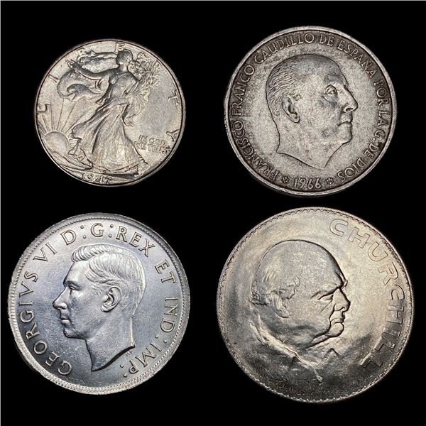 (4) Varied Silver Coinage (1939, 1947-D, 1965, 196