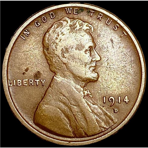 1914-D Wheat Cent NICELY CIRCULATED