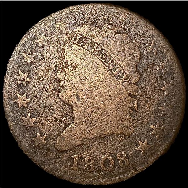 1808 Large Cent NICELY CIRCULATED