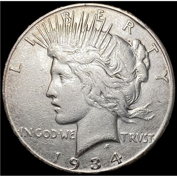 1934-S Silver Peace Dollar LIGHTLY CIRCULATED