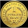 Image 2 : 1849 Rare Gold Dollar CLOSELY UNCIRCULATED