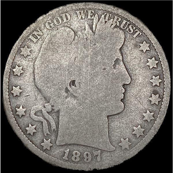 1897-D Barber Half Dollar NICELY CIRCULATED