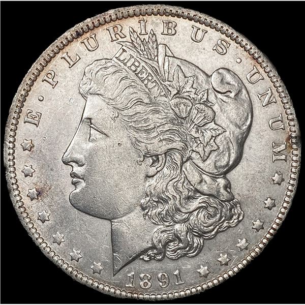 1891 Morgan Silver Dollar CLOSELY UNCIRCULATED