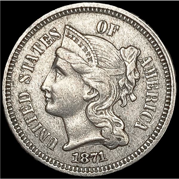 1871 Nickel Three Cent UNCIRCULATED