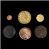 Image 1 : (6) Varied US Coinage (1855, 1863, 1883, 1918-D) H