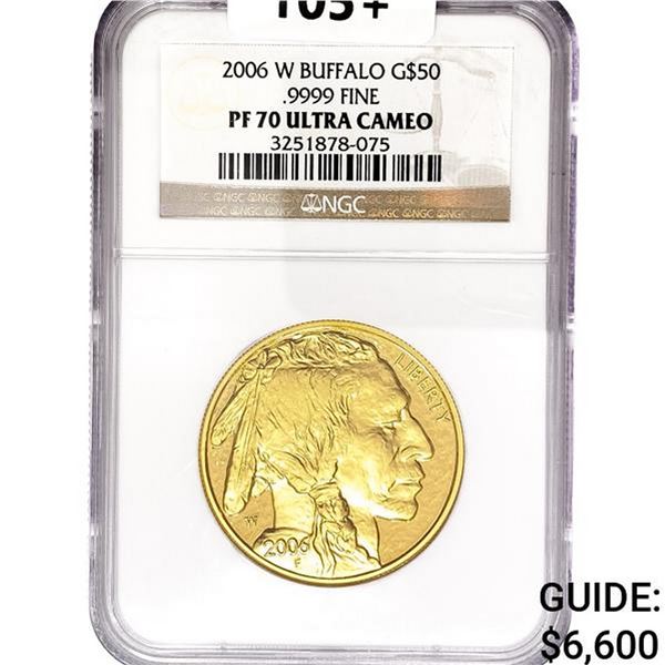 2006-W Buffalo 1oz Gold $50 NGC PF70 UC