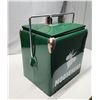 Image 5 : Green Moosehead metal cooler - 13"W x 14"H