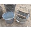 Image 2 : 4 galvanized buckets