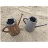 Image 1 : 2 wooden watering can planters