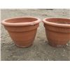 Image 2 : 3x 12" clay flower pots