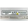 Image 1 : 1988 Saskatoon Saskatchewan Canada Vintage Taxi Cab License Plate 177