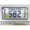Image 1 : 1972 Saskatchewan Canada Vintage Tractor License Plate 582