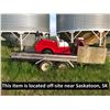 tandem axle trailer, homebuilt, no vin, sold as is (GOLF CART SOLD SEPERATELY)