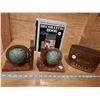 Image 1 : Globe Bookends, Letter Holder, Better Home & Garden Decorating Book