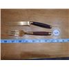 Image 2 : Solid Bronze Fork & Knife Sets