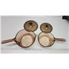 Image 2 : Pair of brown glass "Pyrex/Corning" cooking pots