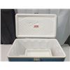 Image 2 : Coleman, blue metal cooler - 22"W x13"x13"