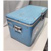 Image 5 : Coleman, blue metal cooler - 22"W x13"x13"