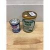 Image 1 : Quaker state 12oz and Peerless 4oz tin