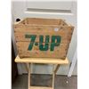 Image 1 : 7UP wooden pop crate