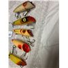 Image 3 : 5 Vintage fishing lures - 4 1/2" to 5"