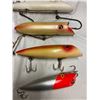 Image 2 : 5 Vintage fishing lures - 5" to 7"