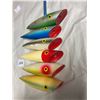 Image 2 : 6 Vintage fishing lures - Lucky Louis - no hooks