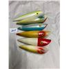 Image 1 : 6 Vintage fishing lures - Lucky Louis - no hooks