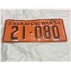 Image 1 : 1950 Saskatchewan License plate
