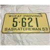 Image 1 : 1953 Saskatchewan License plate