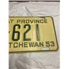 Image 3 : 1953 Saskatchewan License plate