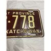 Image 3 : 1954 Saskatchewan License plate