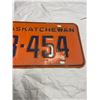 Image 3 : 1963 Saskatchewan License plate