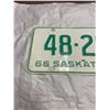 Image 2 : 1966 Saskatchewan License plate