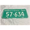 Image 1 : 1969 Saskatchewan License plate