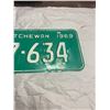 Image 3 : 1969 Saskatchewan License plate