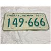 Image 1 : 1970 Saskatchewan License plate