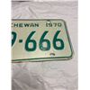 Image 3 : 1970 Saskatchewan License plate