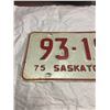 Image 2 : 1975 Saskatchewan License plate
