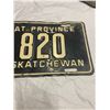 Image 3 : 1952 Saskatchewan License plate - 3 digit farm