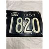 Image 3 : 1957 Ontario license plate