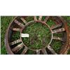 Image 1 : 2 tractor steel wheels - 33" across *Item located off-site*