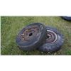 Image 2 : 2x vintage 5 bolt wheels and tires - 5x5.5 bolt pattern *Item located off-site*