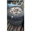 Image 1 : set of 3 dodge rims with LT265/70R17 *Item located off-site*