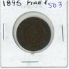 Image 1 : 1895 Canadian Victorian Large Cent. F-12. Key Date.